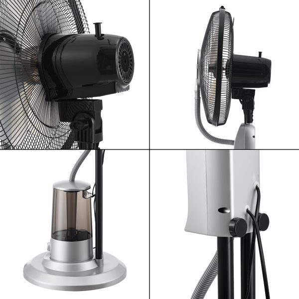 Párásító halk ventilátor ABWV-3971 műanyag 75W műanyag több színben [in.tec] 