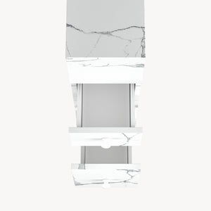 Nicheszekrény görgőkön Broreynna 66x15x33 cm [en.casa]