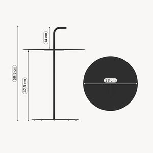 Kisasztal Calimera 57 x Ø38 cm acél [casa.pro]