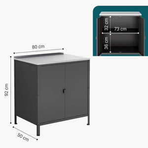 Kültéri szekrény Bolognano 92x80x50 cm [casa.pro]