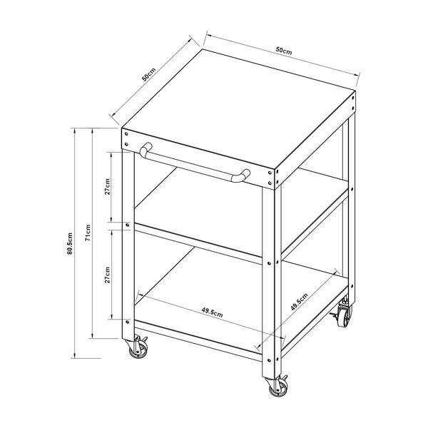 Kerti zsúrkocsi Bolognano [casa.pro]