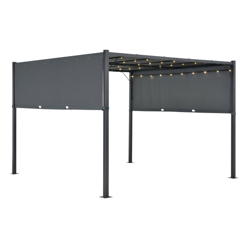 Pergola Fortaleza LED világítással több méretben és színben [en.casa]