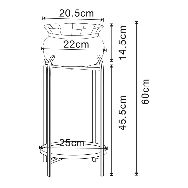 Virágtartó állvány Altena [en.casa] 