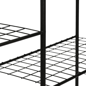 Virágtartóállvány Alkmaar fém fekete különböző méretben [en.casa] 