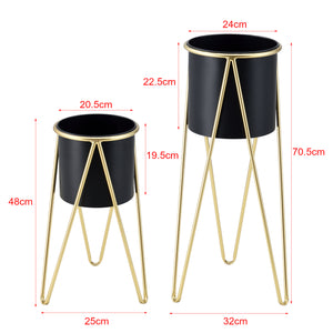 Növénytartó állvány 2db-os szett Elegance hajtűláb több színben különböző méretek [en.casa] 