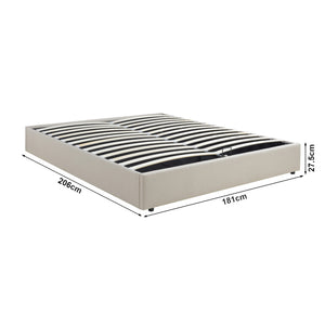 Kárpitozott franciaágy Nola [en.casa]