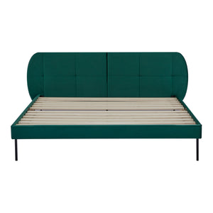 Kárpitozott ágy Porvoo matraccal [en.casa]