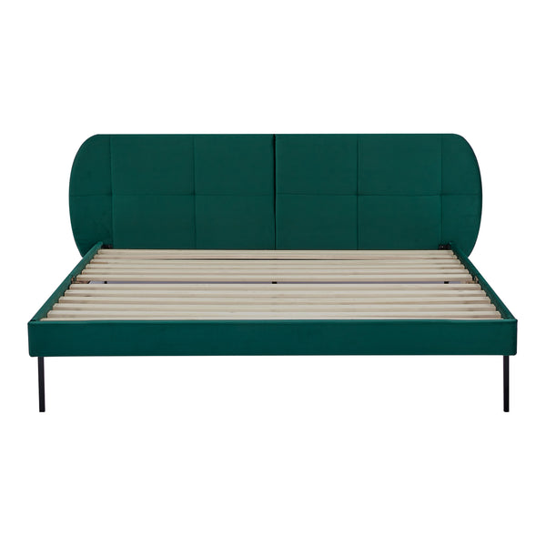 Kárpitozott ágy Porvoo matraccal [en.casa]