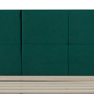 Kárpitozott ágy Porvoo matraccal [en.casa]