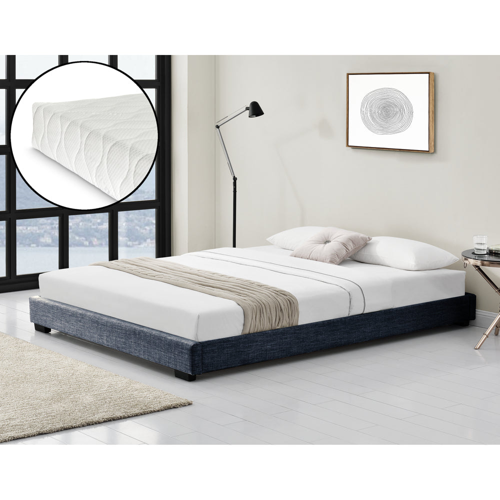 Kárpitozott ágy Solingen műbőrrel, hideghab matraccal 90x200 cm Corium - premiumXL