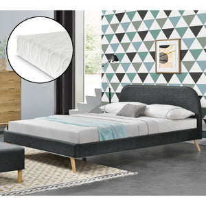 Franciaágy Elvas kárpitozott design ágy matraccal különböző szín és méretben Corium® 