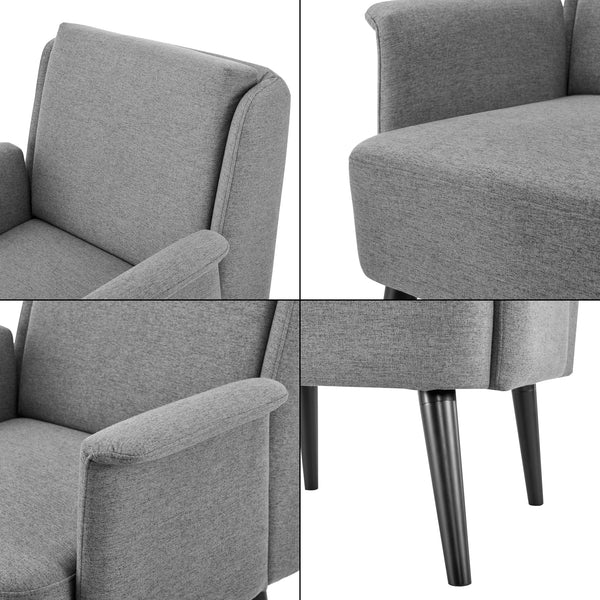 Kárpitozott fotel Edling különböző színekben [en.casa]