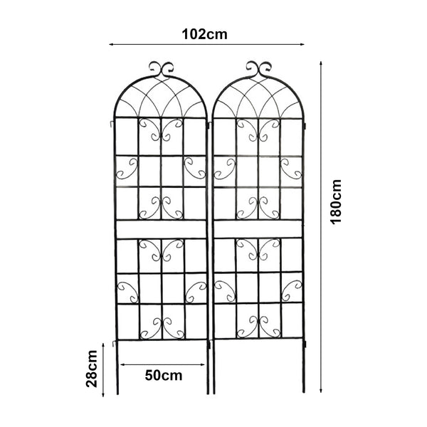 Növényfuttató rács Barrea 2-es szettben [casa.pro]