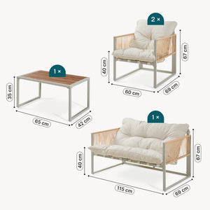 Karg 4 részes lounge szett [casa.pro]