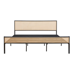 Fém ágy Linköping szögletes fejrésszel [en.casa]