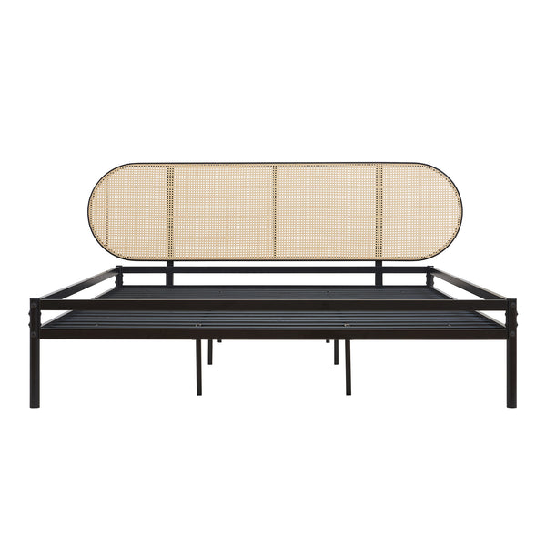 Fém ágy Linköping ovális fejrésszel [en.casa]