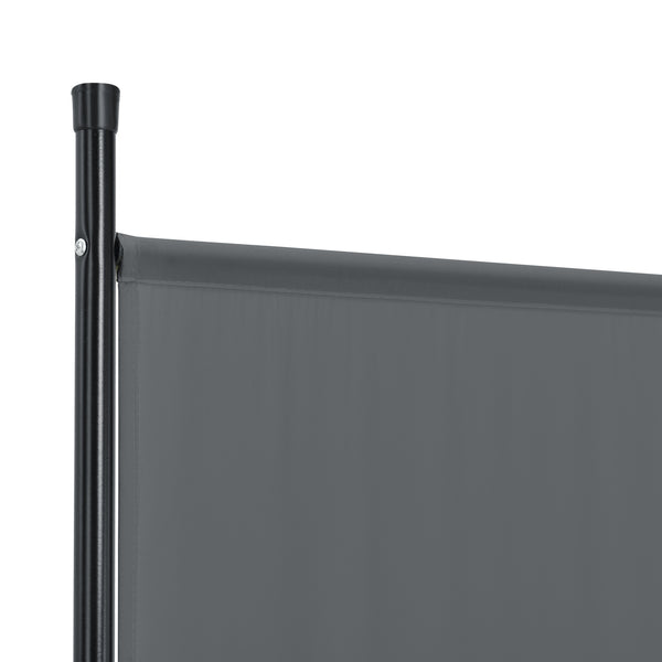 Paraván Huesca 3-paneles 171x150 cm acél/poliészter összecsukható [en.casa]