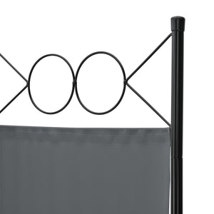 Paraván Saragossa 5-paneles acél/poliészter 171x200 cm összecsukható [en.casa]