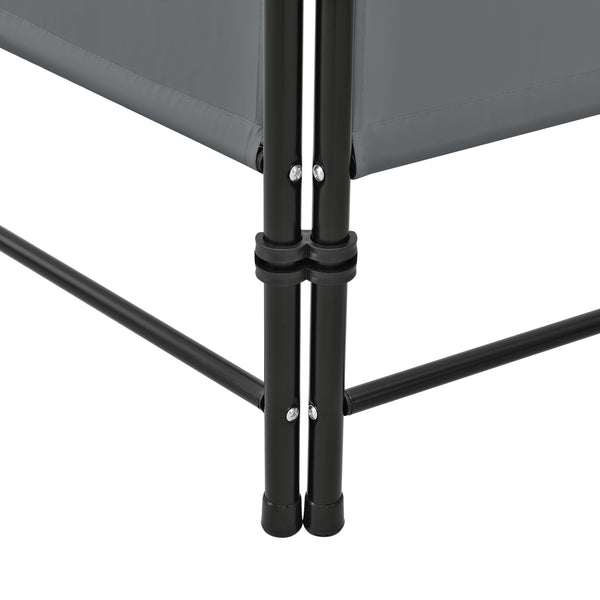 Paraván Saragossa 5-paneles acél/poliészter 171x200 cm összecsukható [en.casa]