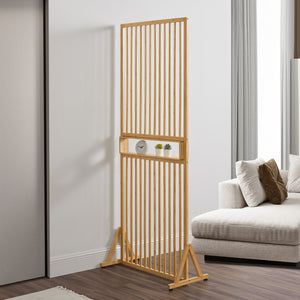 Térelválasztó Fron 197x75,5x40 cm bambusz [en.casa] - premiumXL