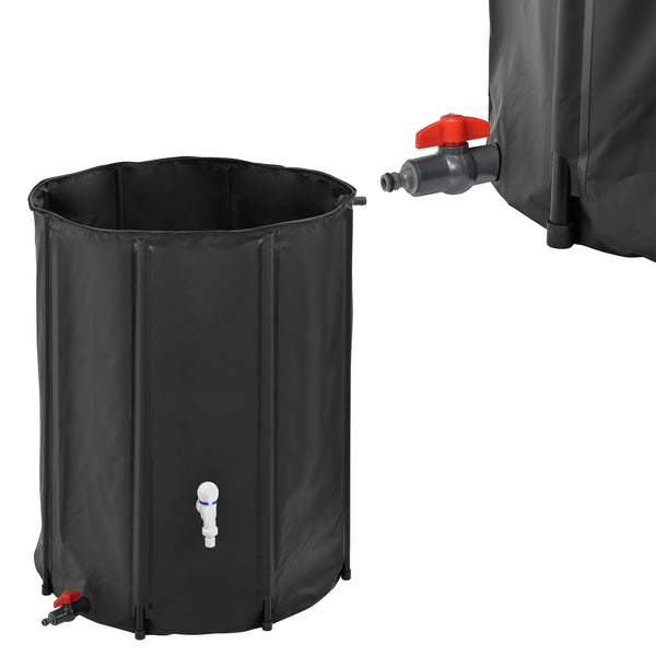 Esővízgyűjtő tartály AALE-39xx PVC fekete 250/500 L [casa.pro]
