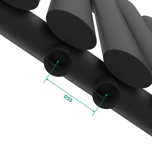 Egyrétegű design csőradiátor Nore fekete 60x60cm, 449W [neu.haus]