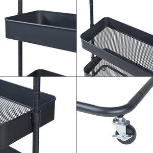 Gurulós ruhatartó állvány Kumad 175x58x36 cm [en.casa]