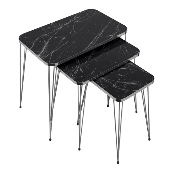 Satztisch Samsø 3 darabos szett különböző színekben [en.casa]