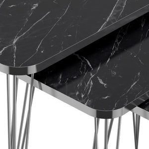 Satztisch Samsø 3 darabos szett különböző színekben [en.casa]