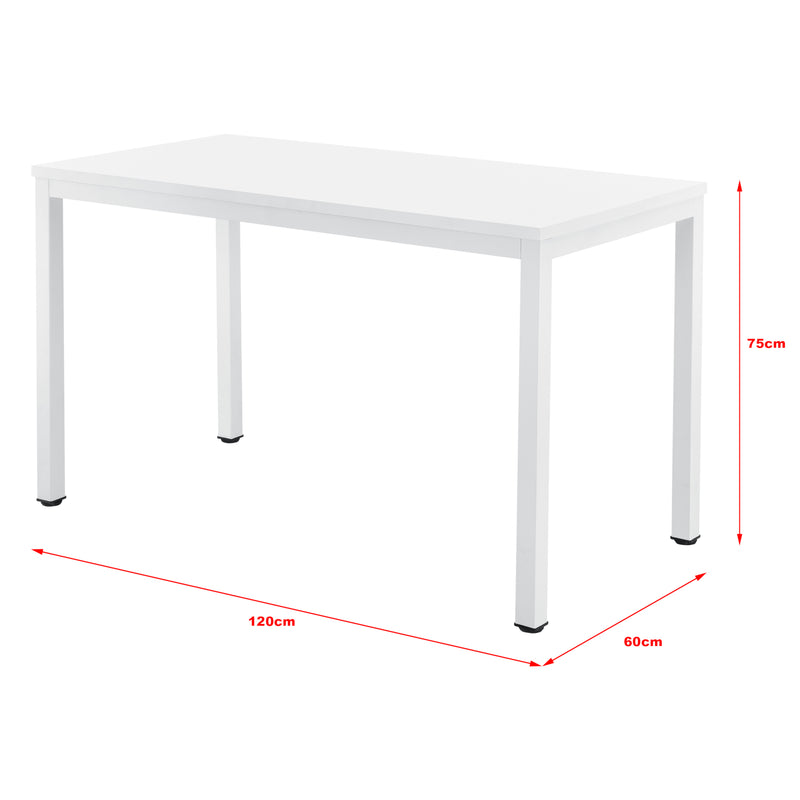 Méretrajz Íróasztal Odense 75 x 120 x 60 cm több színben [en.casa]  