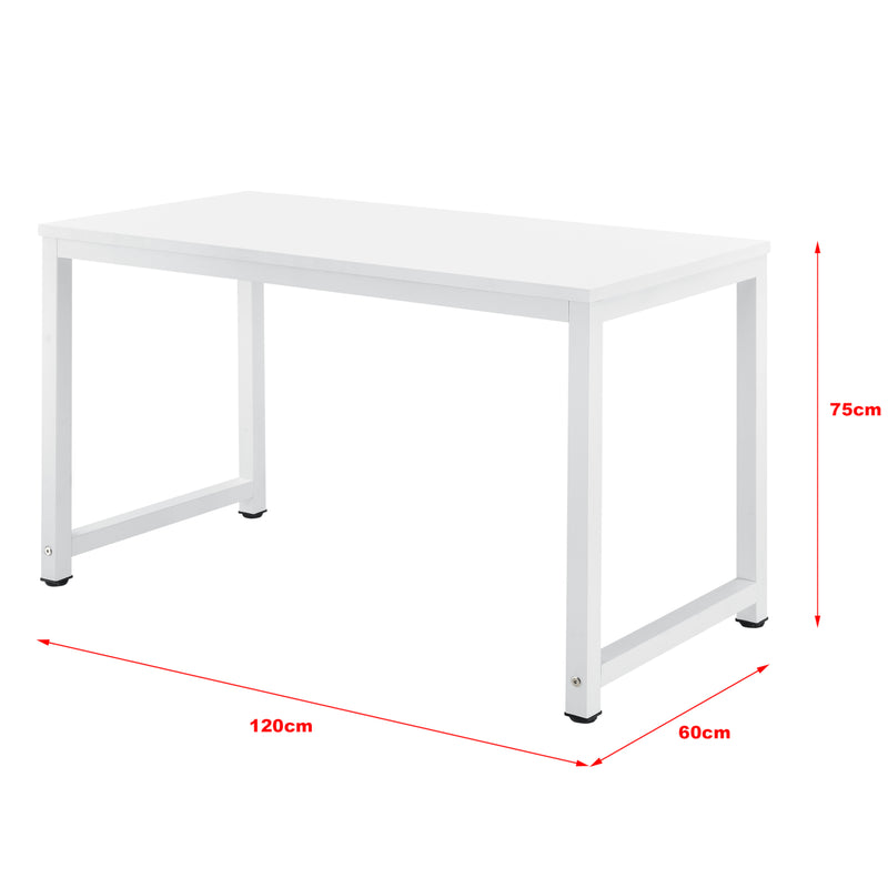 Méretrajz Íróasztal Herning 75 x 120 x 60 cm több színben [en.casa]   