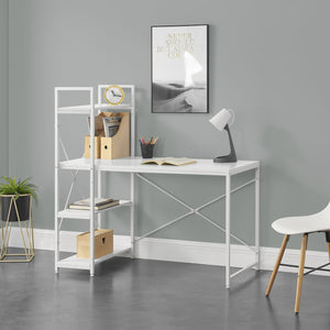 Íróasztal polcokkal Stavanger 120x60x122 cm [en.casa]   