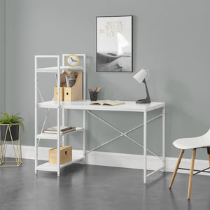 Íróasztal polcokkal Stavanger 120x60x122 cm [en.casa]   