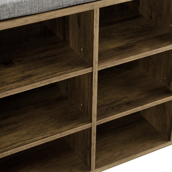 Cipőtartó pad Leonidas 10 rekesszel [en.casa]