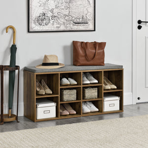 Cipőtartó pad Leonidas 10 rekesszel [en.casa]