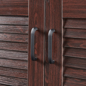 Cipősszekrény ülőpaddal Løten 120x36x97 cm wenge színű [en.casa]