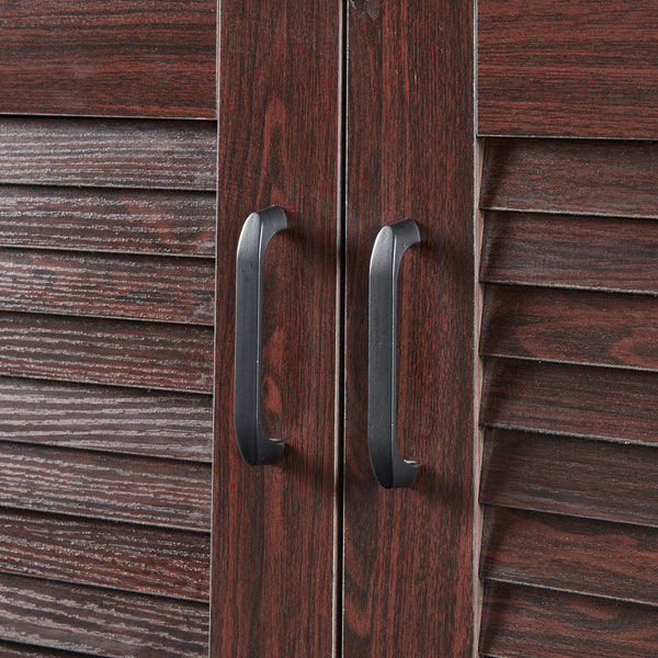 Cipősszekrény ülőpaddal Løten 120x36x97 cm wenge színű [en.casa]