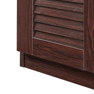 Cipősszekrény ülőpaddal Løten 120x36x97 cm wenge színű [en.casa]