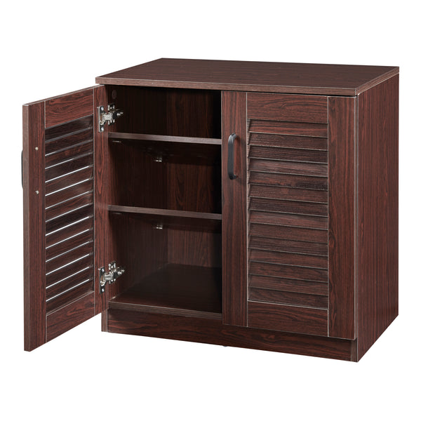 Cipősszekrény Løten 63x36x62 cm wenge színű [en.casa]