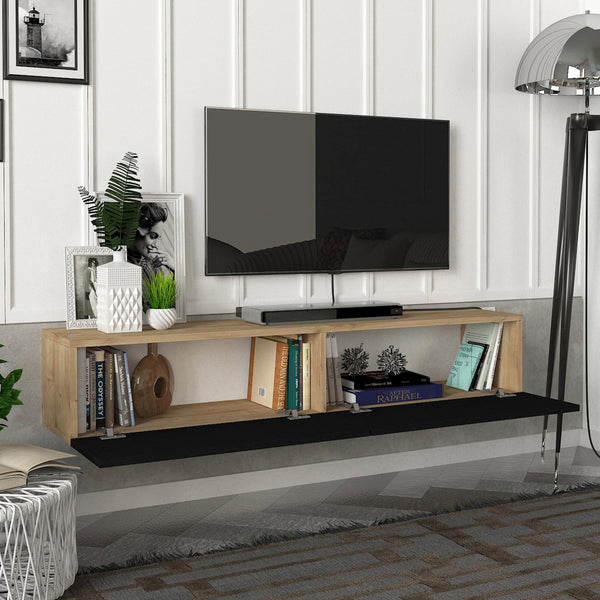 TV-állvány fali Toivakka 135x31x25cm több színben [en.casa]
