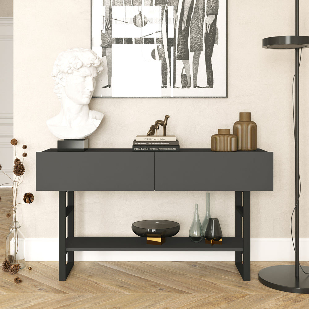 Konzolasztal Lappeenranta 139x43x76cm különböző színekben [en.casa] - premiumXL