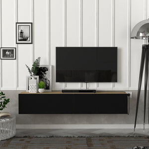 TV-állvány fali Toivakka 135x31x25cm több színben [en.casa]