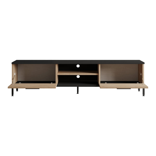 TV-asztal Lempäälä 2 szekrényajtóval 160 x 35 x 39 cm több színben [en.casa]