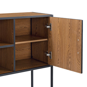 Motala oldalszekrény polccal és szekrényajtókkal, különböző színekben [en.casa]