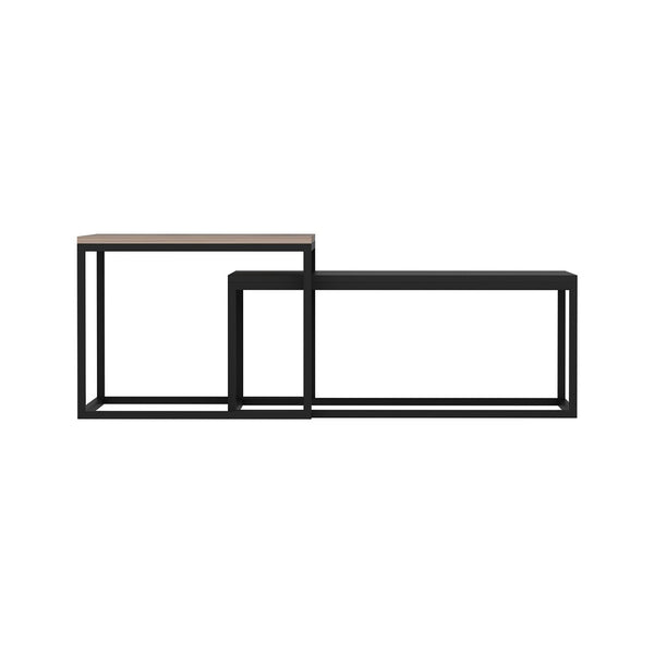 Dohányzóasztal szettben 2 db-os különböző méretű Aabenraa különböző színekben [en.casa] 