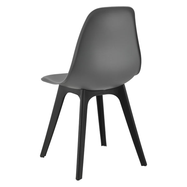 [en.casa]® Étkezőszék szett Lendava 4 db design szék műanyag 83x54x48 cm