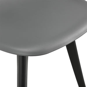 [en.casa]® Étkezőszék szett Lendava 6 db design szék műanyag 83x54x48 cm