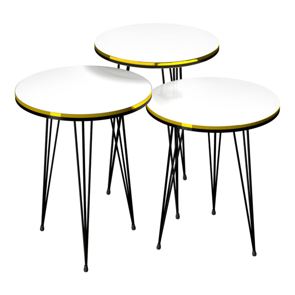 Ry 3 darabos kisasztal szett [en.casa]