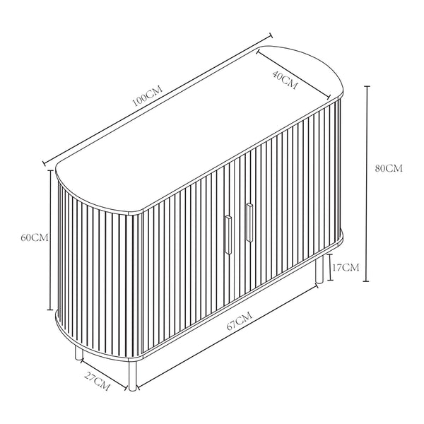 Komód Tvedestrand [en.casa]