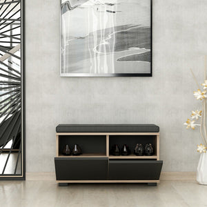 Cipőtartó pad Brande 42x80x35 cm különböző színekben [en.casa] 